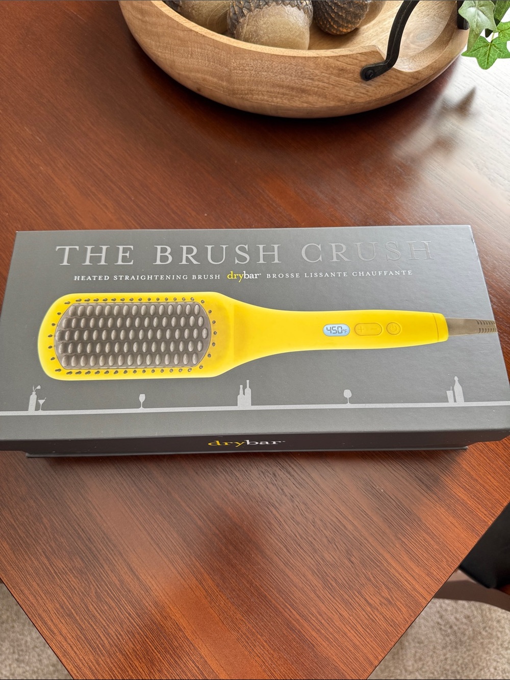 Drybar Yellow The Brush Crush Heated Straightening Brush